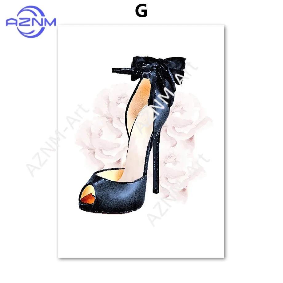 1Pc/6Pcs Paris Fashion Wall Art Mural Woman Bag Print Cosmetics Perfume Book Poster Canvas Painting Wall Living Room Home Decor