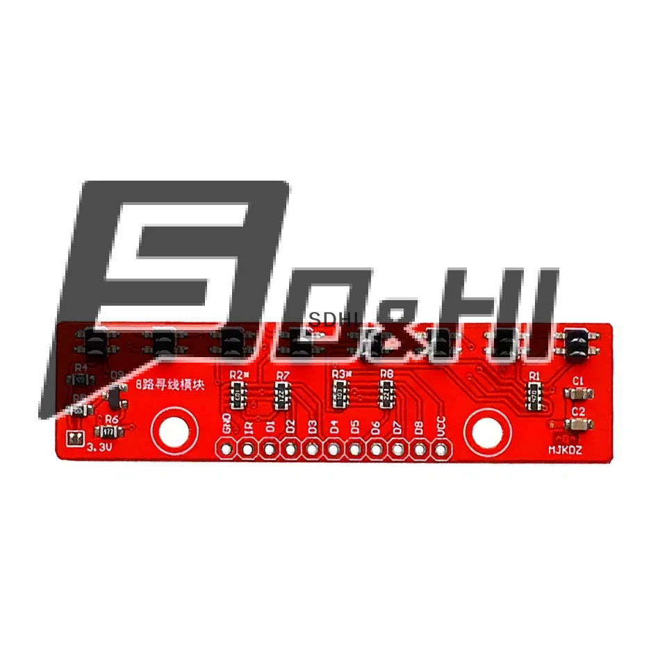 1Pcs For  Smart Car Robot DIY Projects 8-Channels Infrared Line Tracking Sensor Module Digital Output