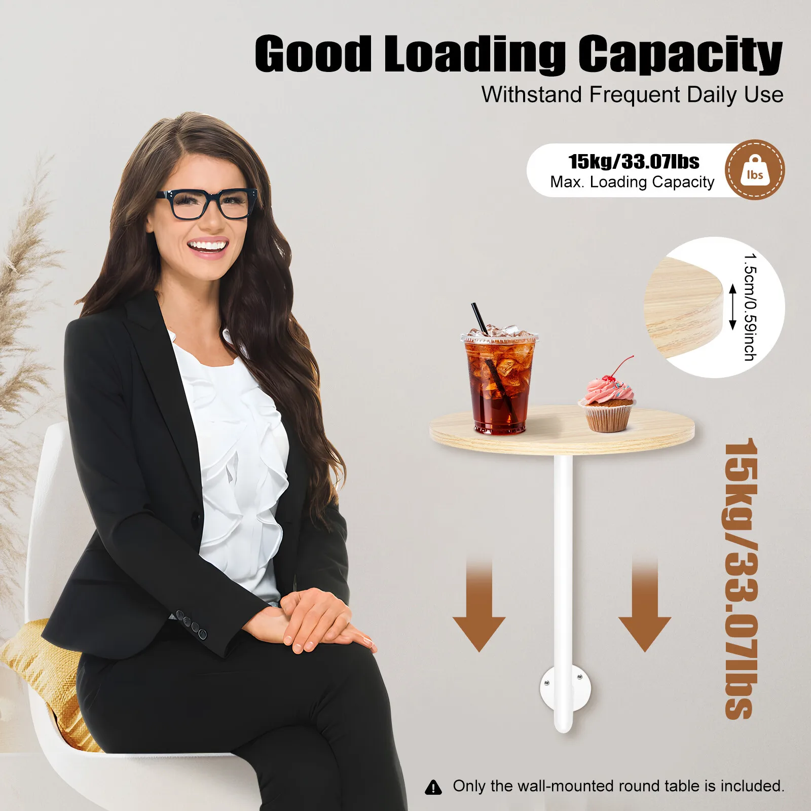 Café TablesL-образный настенный журнальный столик, барная стойка, стол для напитков, экономия места, дизайн для домашнего бара и гостиной, использование в США