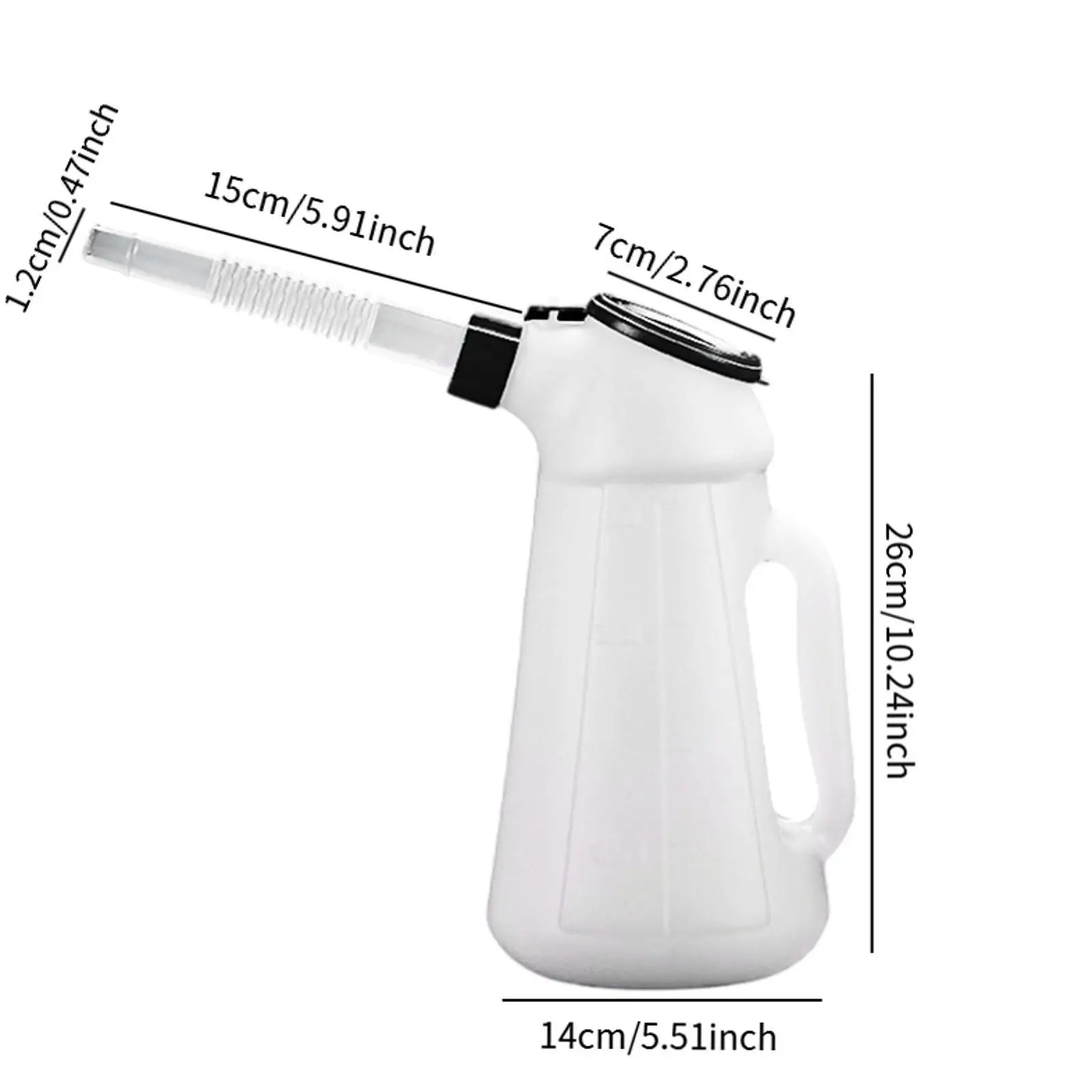 إبريق زيت مع صنبور علبة زيت زجاجة زيت تغيير زيت السيارات مع القياس