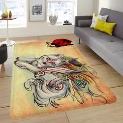 Video Game Okami Japanese Culture Bath Mat Kids Room Bedroom Decoration Balcony Anti-Slip Doormat Living Room Alfombra