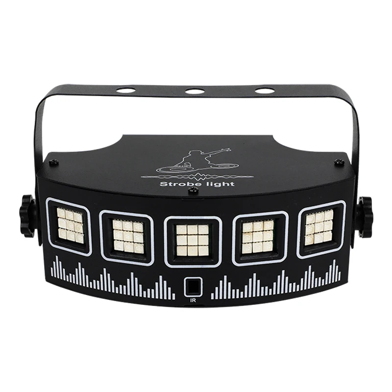 WUZSTAR-صوت تنشيط LED ضوء القوية ، USB ، خمسة رأس ، التدرج ، RGB ، تأثير الغلاف الجوي ، ومناسبة للديسكو ، DJ ، عطلة ، حفلة عائلية