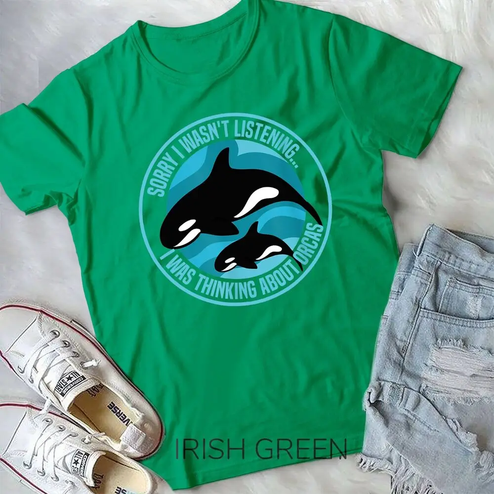 Thinking About Orcas Sea Animal Whale Unisex T-shirt