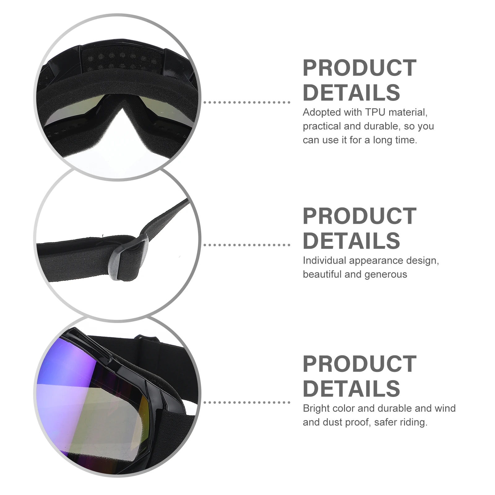 

Dust-proof Windproof Glasses Goggles Pure Material Tpu Sports Motorcycle Riding