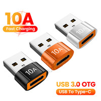 Olaf 10A OTG USB 3.0 To Type C Adapter TypeC Female to USB Male Converter Fast Charging Data Transfer For Macbook Xiaomi Samsung