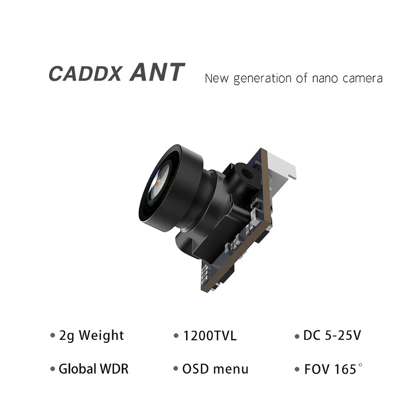 CADDX Ant FPV Camera/Ant Lite Analog Camera (FPV Cycle Edition) 1200TVL 4:3/16:9 NTSC/PAL Nano Camera For FPV RC Racing Drone