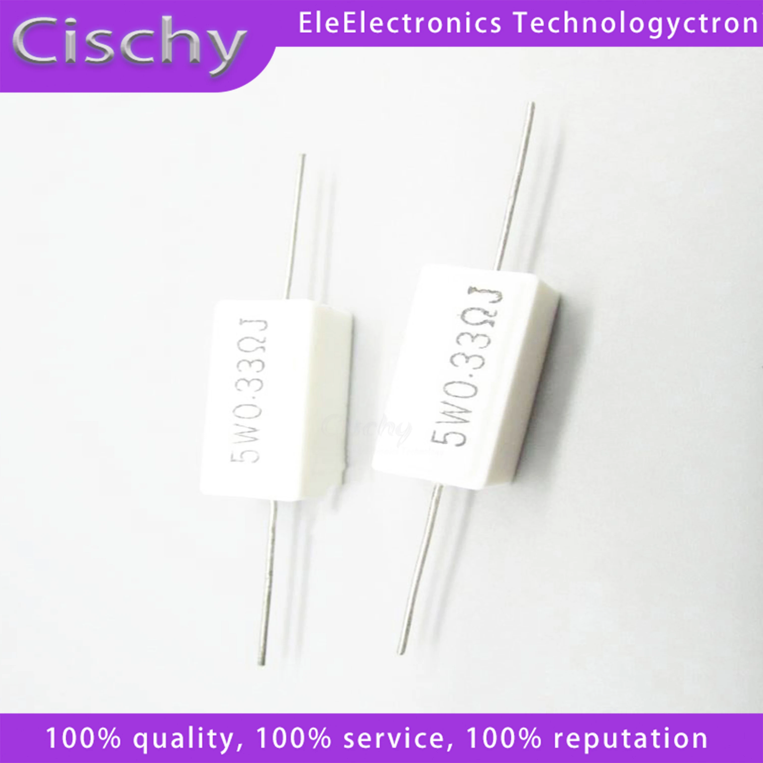 10pcs 5W Cement resistance 0.1 ~ 10k ohm 5% 0.22 0.33 0.5 1 10 100 1K 10K ohm 0.1R 0.22R 0.33R 0.5R 1R 10R 100R