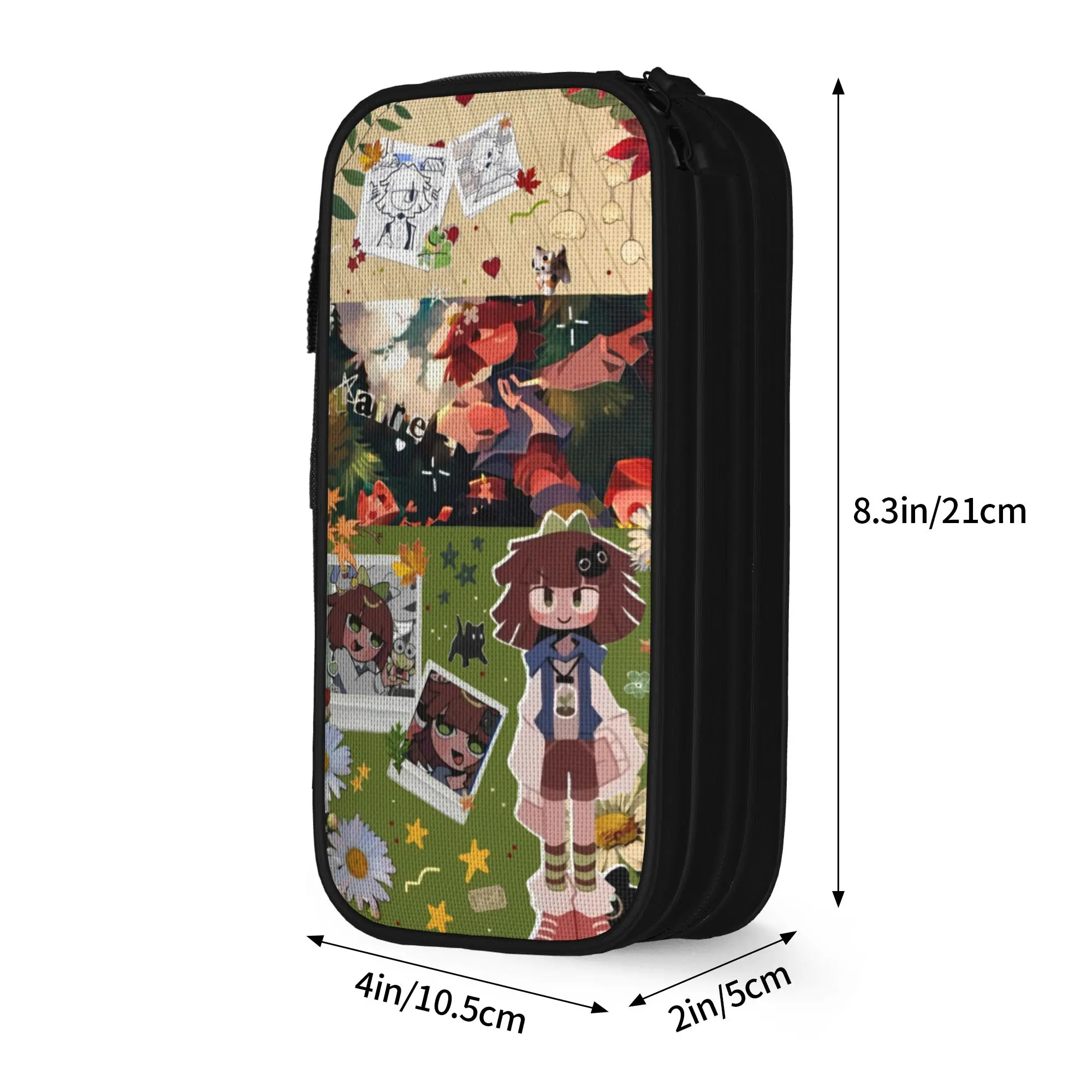 Claire Miss Circle Cartoon  Pencil Case Creative  Fundamental Paper Education Pen Box Bag Big Capacity Supplies Pencilcases