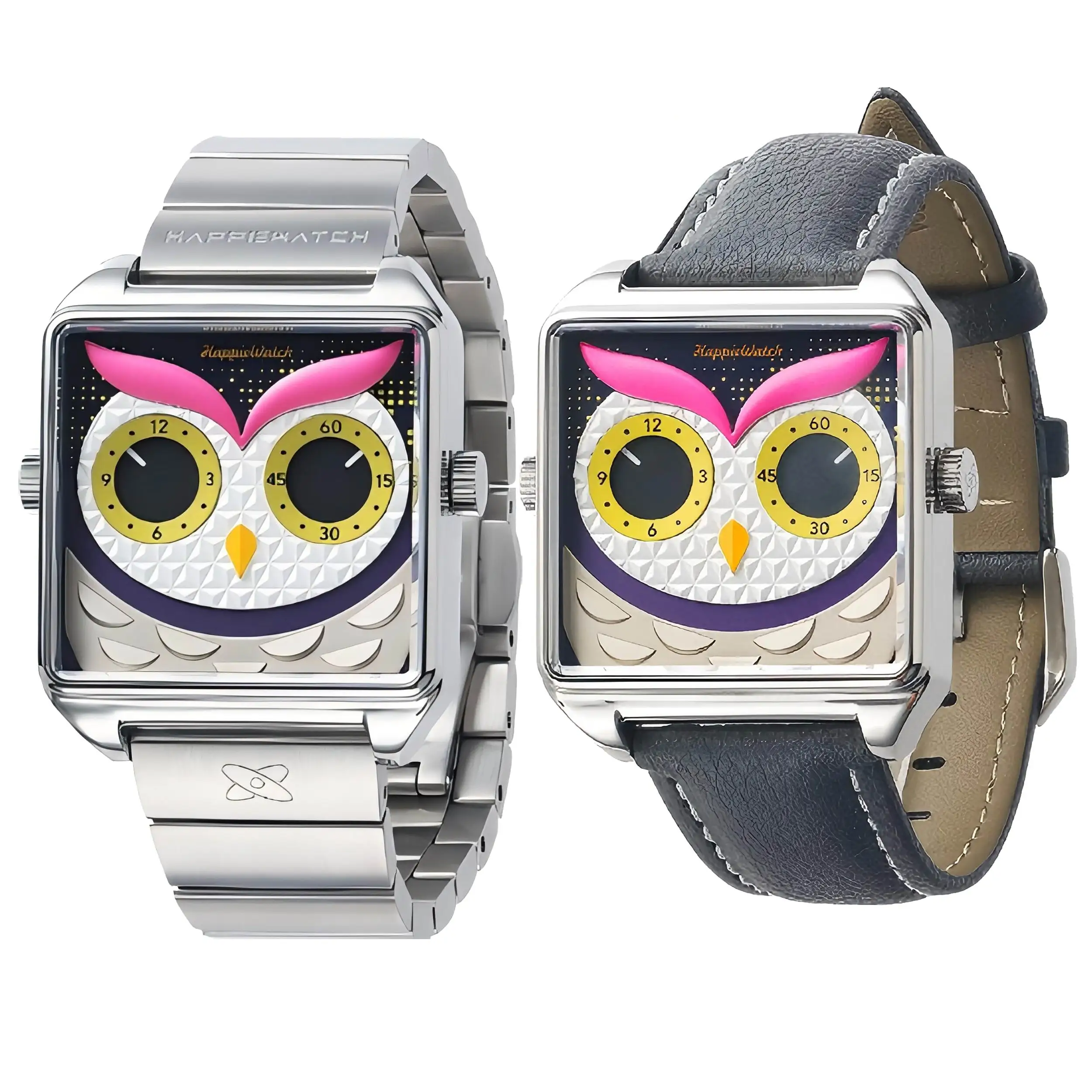 Happie Watch Couple Watches Waterproof Moon Phase Mechanical Watch Stainless Steel Original Roman Scale Automatic Wristwatch