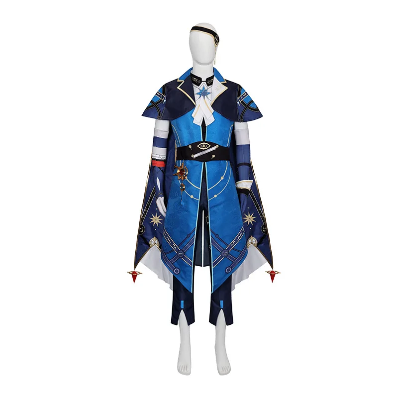 WHH Anime Game Honkai Star Rail Anaxagoras Cosplay Costume Shawl shirt Accessories Full Set Outfis Men Halloween Party Role play view 2