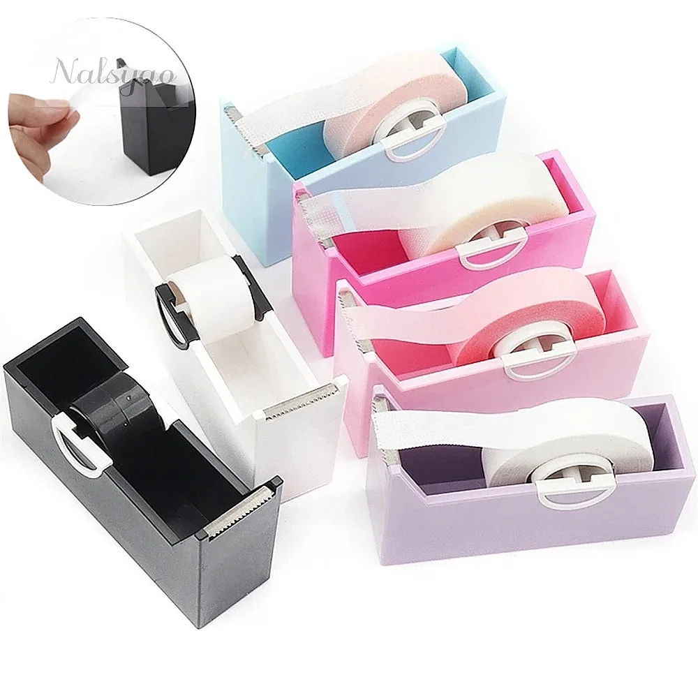Eyelash Extension Tape Cutter Lash Adhesive Tape Split Tool Plastic Rotating Cutting Makeup Lash Supplies