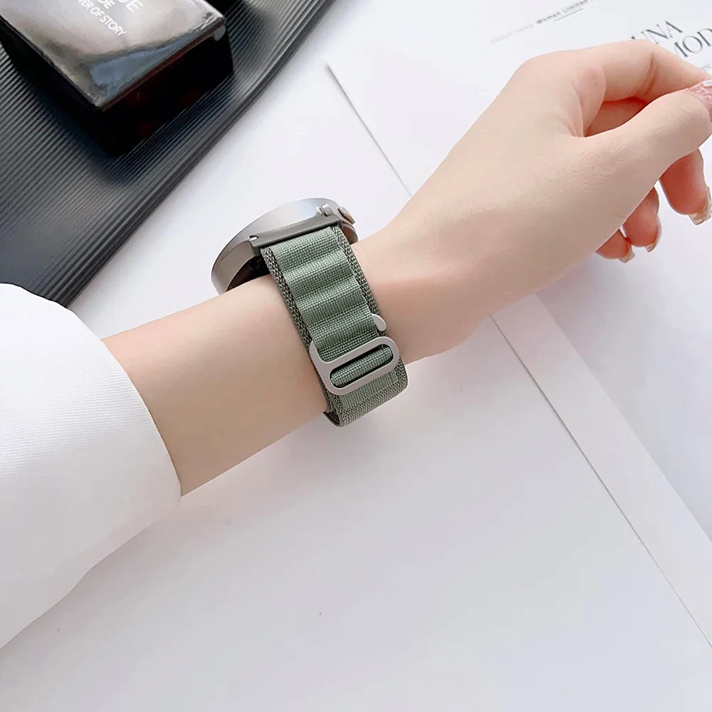 20mm Strap No Gaps for Samsung Galaxy Watch 4 5 6 7 44mm 40mm Classic 42/46mm 43/47mm 5 Pro Nylon Band Breathable Sport Bracelet
