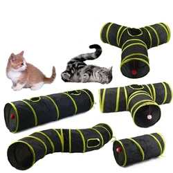 Yellow Cat Channel Cat Tunnel Runway Cat Drill Through Rolling Ground Dragon Cat Channel Pet Cat Toy Supplies