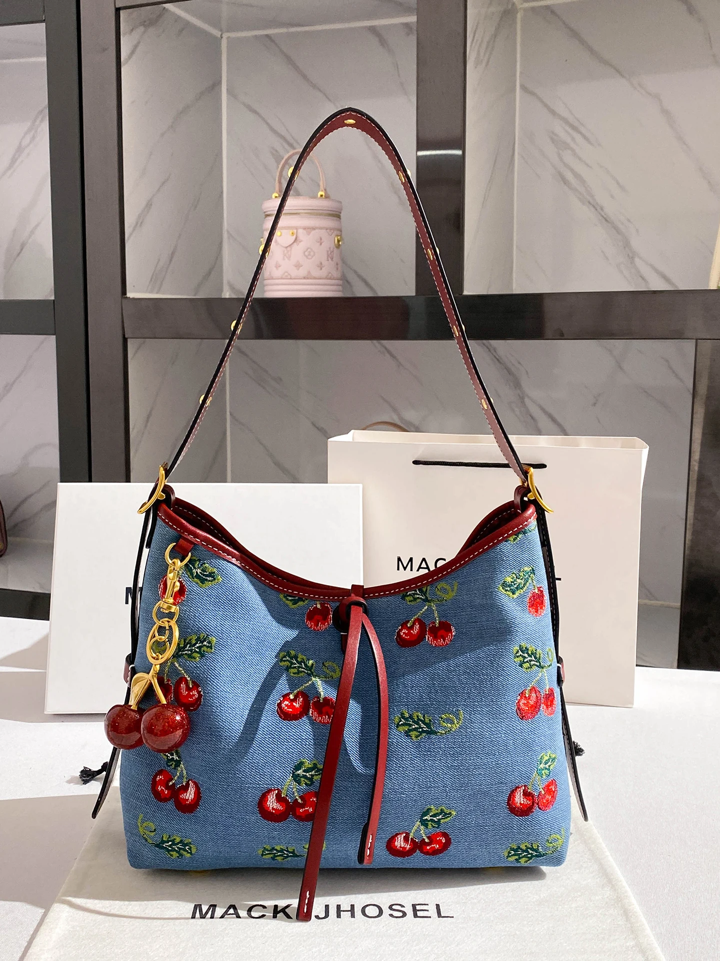 

MaJhosel пригородная джинсовая сумка-тоут, женская осенне-зимняя новая цветная блузка, уличная сумка подмышки, повседневная простая сумка