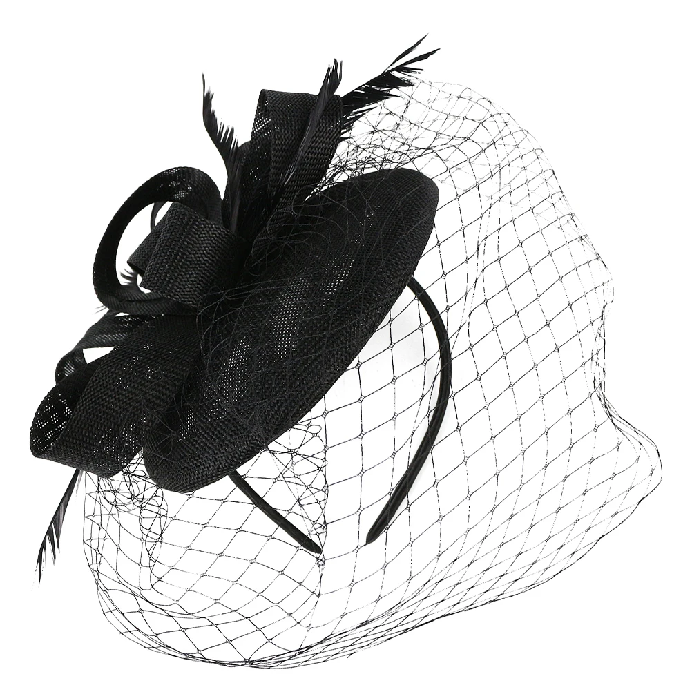 

Headband Hair Accessories ABS Mesh Flower Veil Fascinator Hat for Women Party Wedding Banquet Comfortable Classic Design