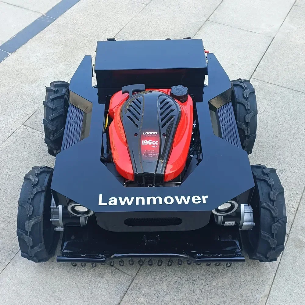 

remote control lawn mower rc crawler slope mowing machine tracked radio controlled robotic grass cutter