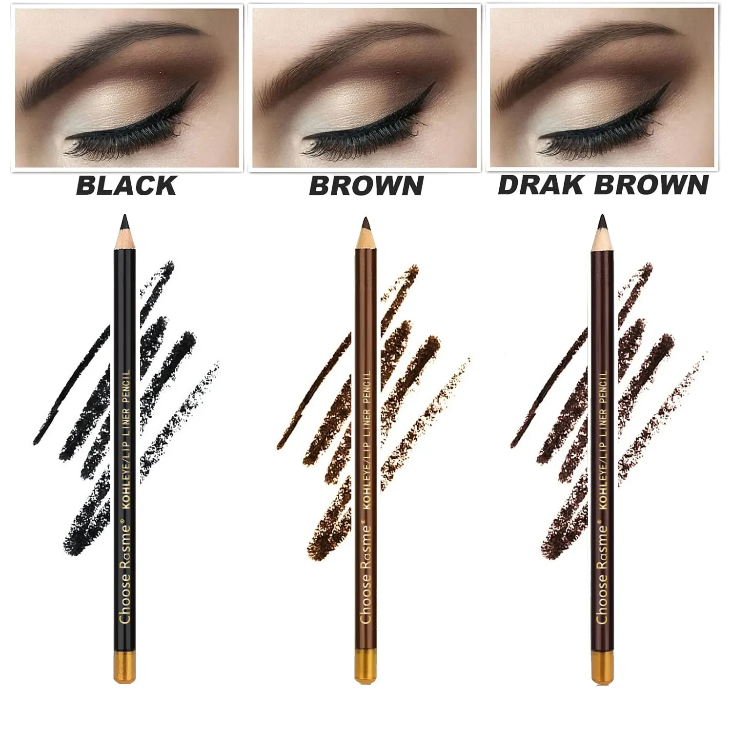 1Pcs Cheap Eyebrow Pencil Hard Core Ultra Fine Brown Black Professional Makeup Eyebrow Pencil With Sharpener 2024 Newest