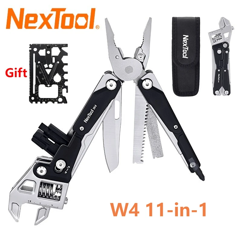 

NexTool W4 11-in-1 Multi-Tool Wrench Pliers Outdoor Camping Folding Tool Multi-purpose Portable Tool for Vehicle Electricians