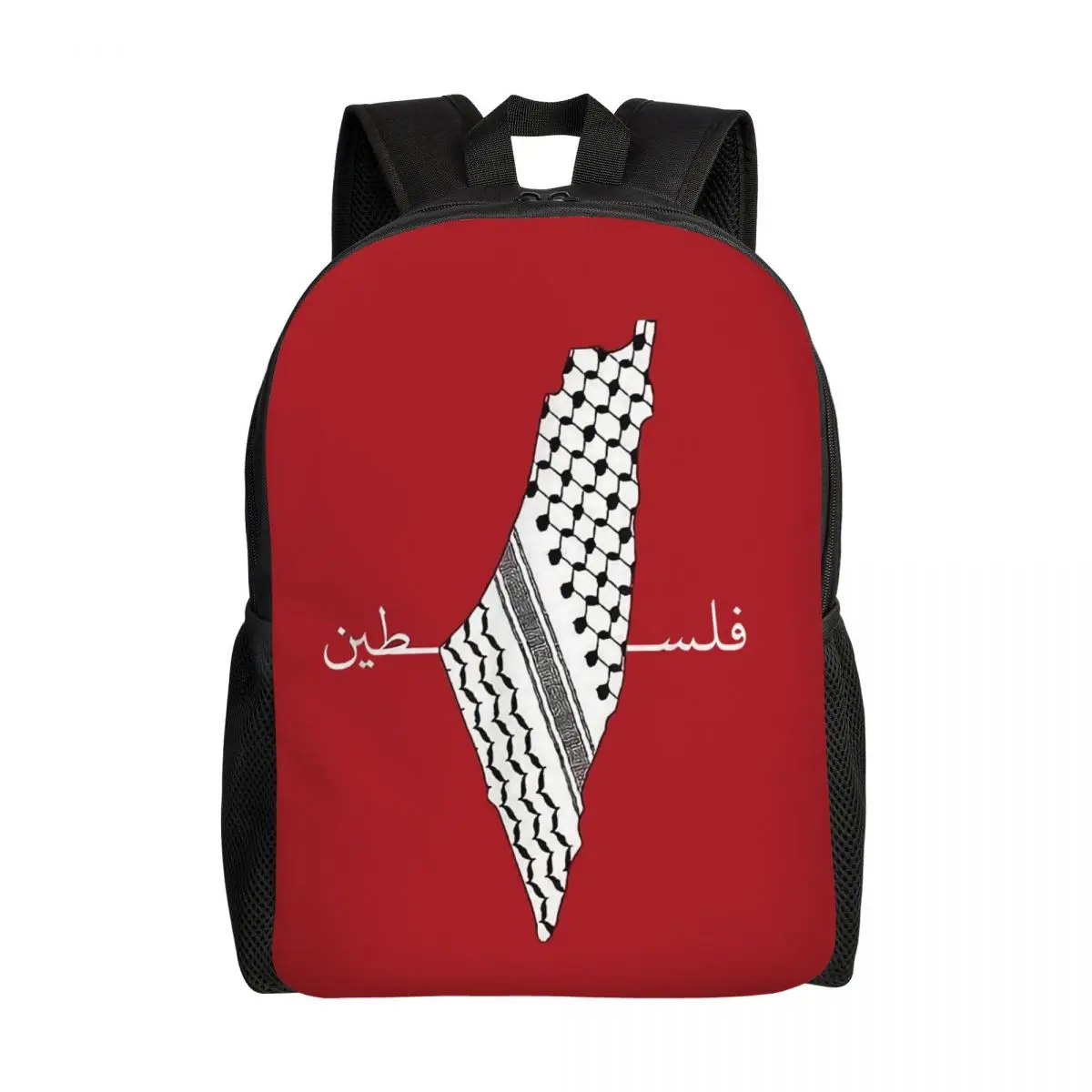 Custom Palestinians Keffiyeh Patroon Rugzakken Voor Vrouwen Mannen Waterbestendig School Tradition Bag Print Boekentas