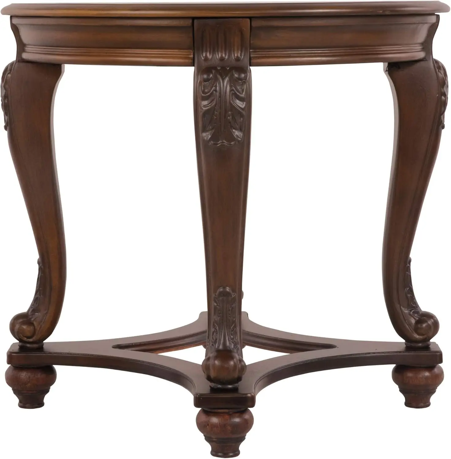 Signature Design by Ashley Norcastle Traditional Round End Table, Dark Brown