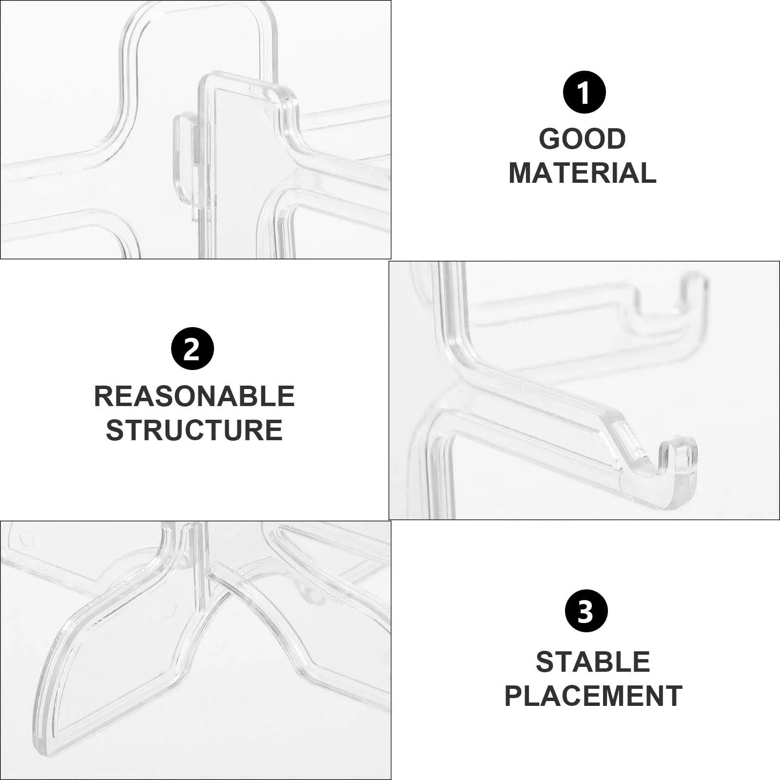 

2Pcs Five-Layer Eyeglasses Display Stand Plastic Sunglasses Organizer Glasses Holder Shop Counter Storage Rack