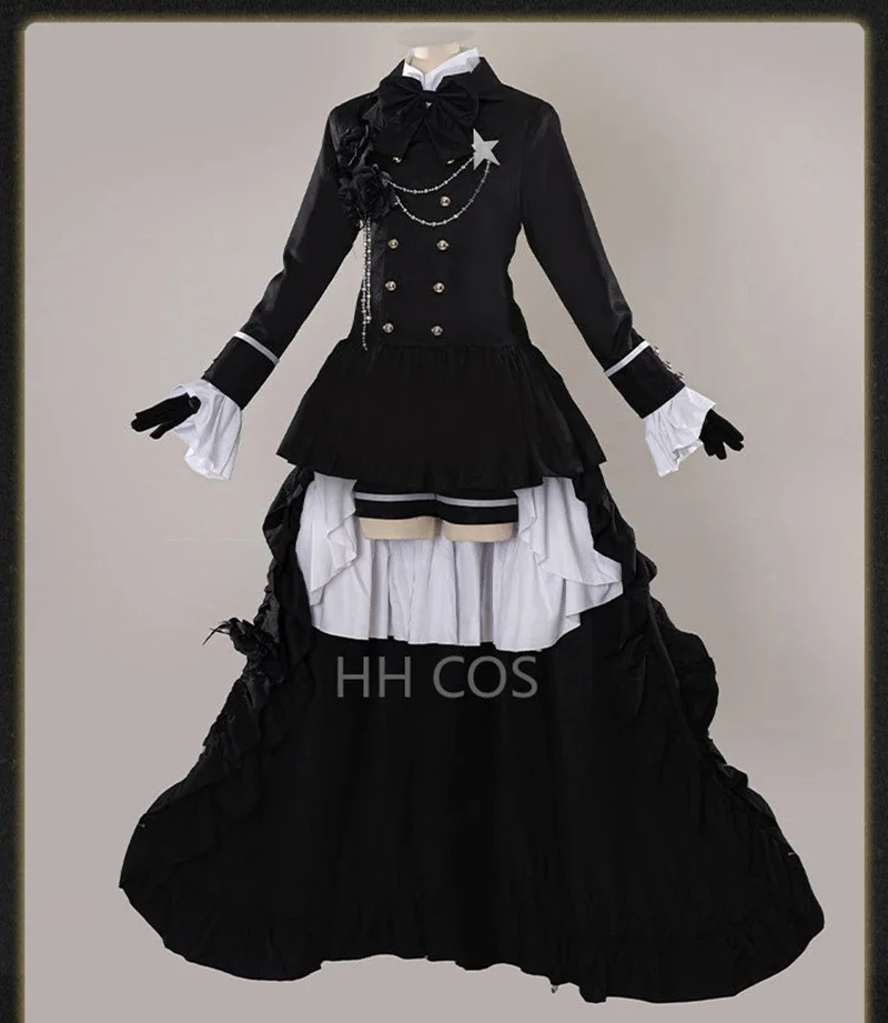 

Anime Black Butler Ciel Phantomhive Funeral Cosplay Cotume Kuroshitsuji Halloween Costume Fancy Party Outfit Cos Clothes