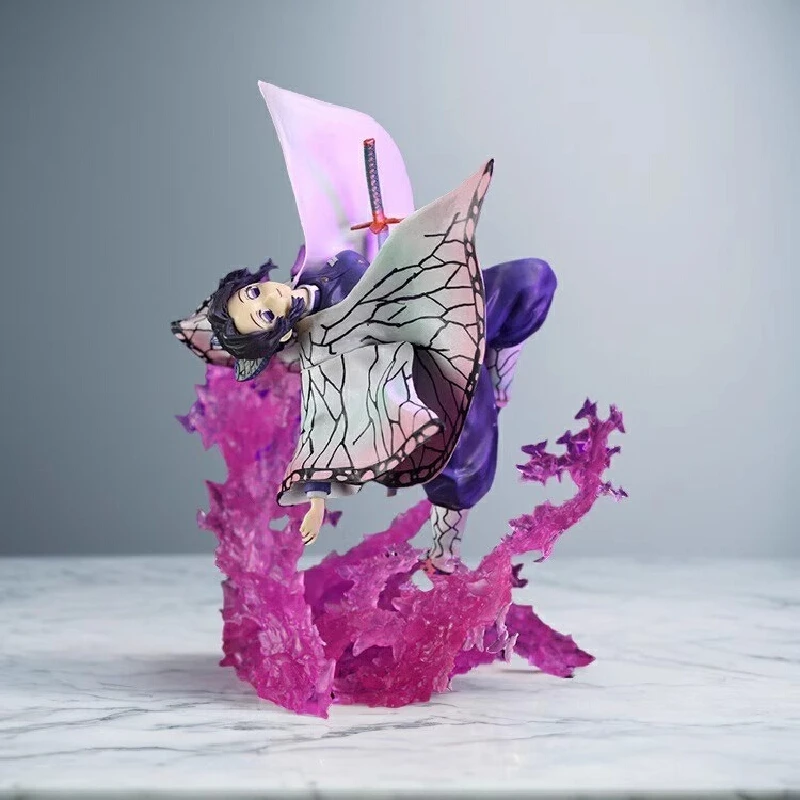 20 cm Dämon Slayer Kochou Shinobu Anime Action Figure Pvc Modell Schmetterling Tanz Gk Aniplex Sammeln Nette Puppe Spielzeug Geschenke