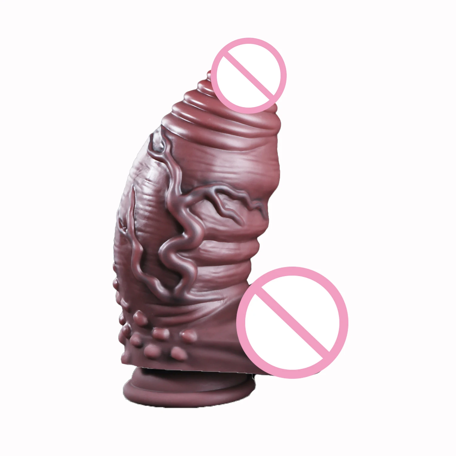 Realistic Dark Anal Dildos Thick Penis Butt Plug Soft Dildo Vaginal Masturbation Suction Cup Dick Anal Sex Toys for Women Men