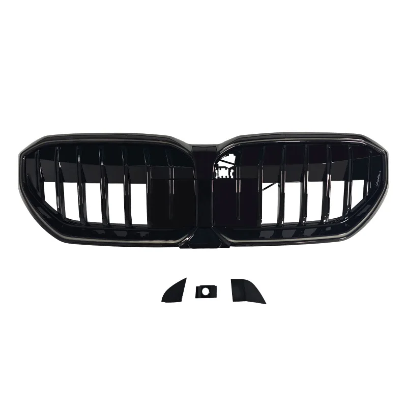 Grille Gloss Black Luminous Front Grill Fit BMW 5 Series G60 2023-2026 Direct Replacement Exterior Mod Parts