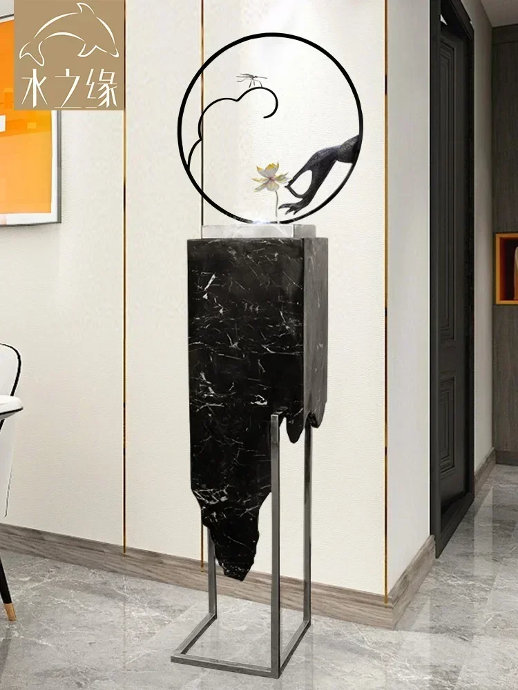 Circulating Water Zen Buddha Hand Decoration Indoor Fountain TV Cabinet Decoration