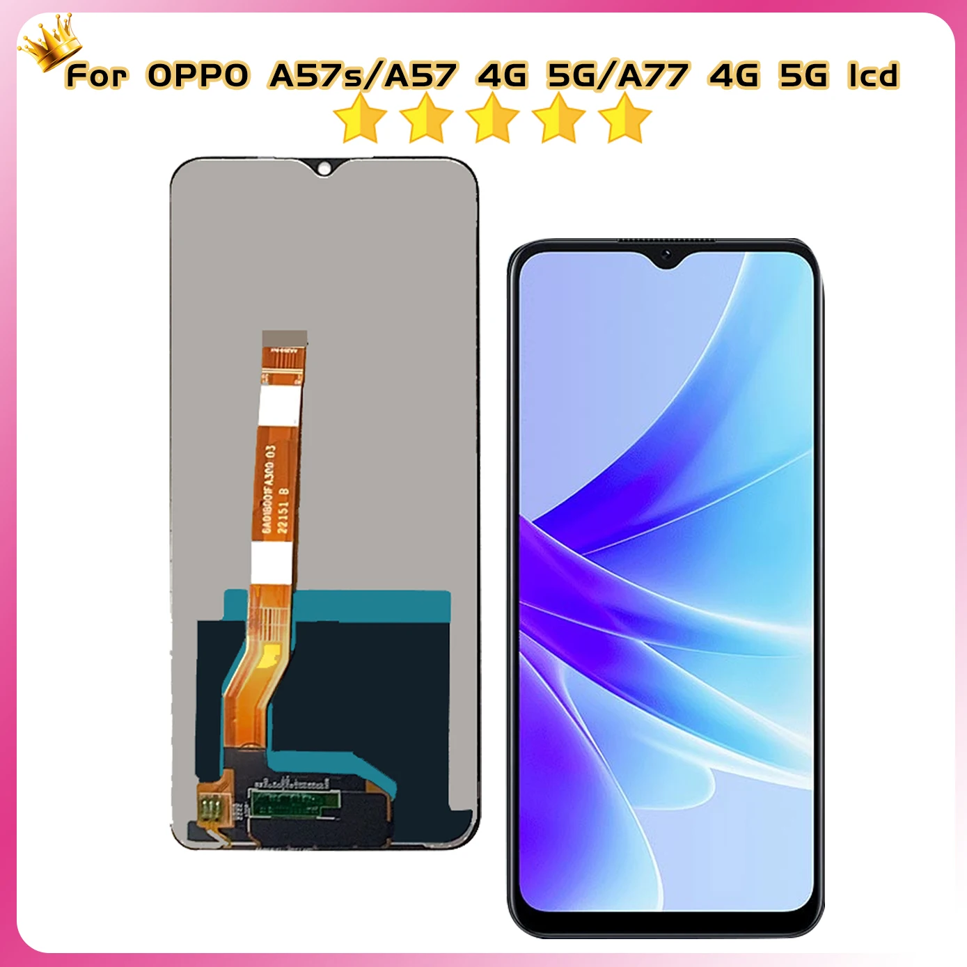 Tested Lcd For Oppo A57/A77 4G CPH2387 2385 LCD A57S Display Touch Panel Digitizer For Oppo A57/A77 5G PFTM20 CPH2339 LCD Screen