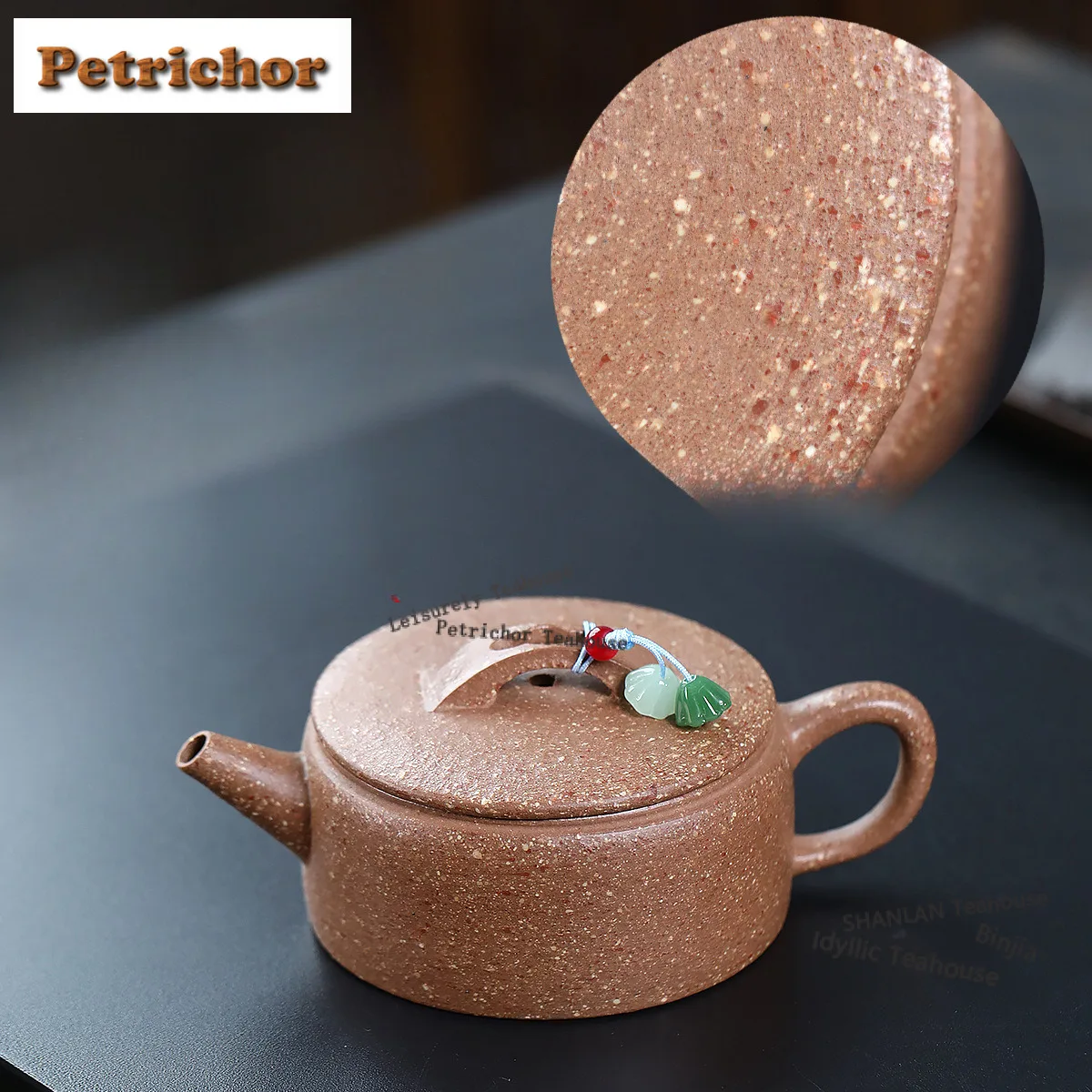 

180ml Yixing Purple Clay Teapots Handmade Large Caliber Pot Raw Ore Coarse Sand Downhill Mud Kettle With Filter Zisha Tea Set