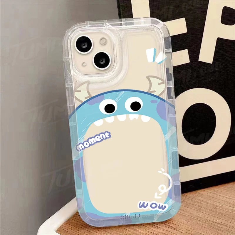 Disney Monsters University Case for iPhone 15 14 13 12 11 Pro Max XR XS X 8 7 6 6S Plus SE 2020 Shockproof Transparent Cover