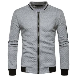 MRstuff-Sweat-shirt à col zippé pour homme, veste masculine, manteau PVD Diamond Latejdocument, tout neuf, 2024