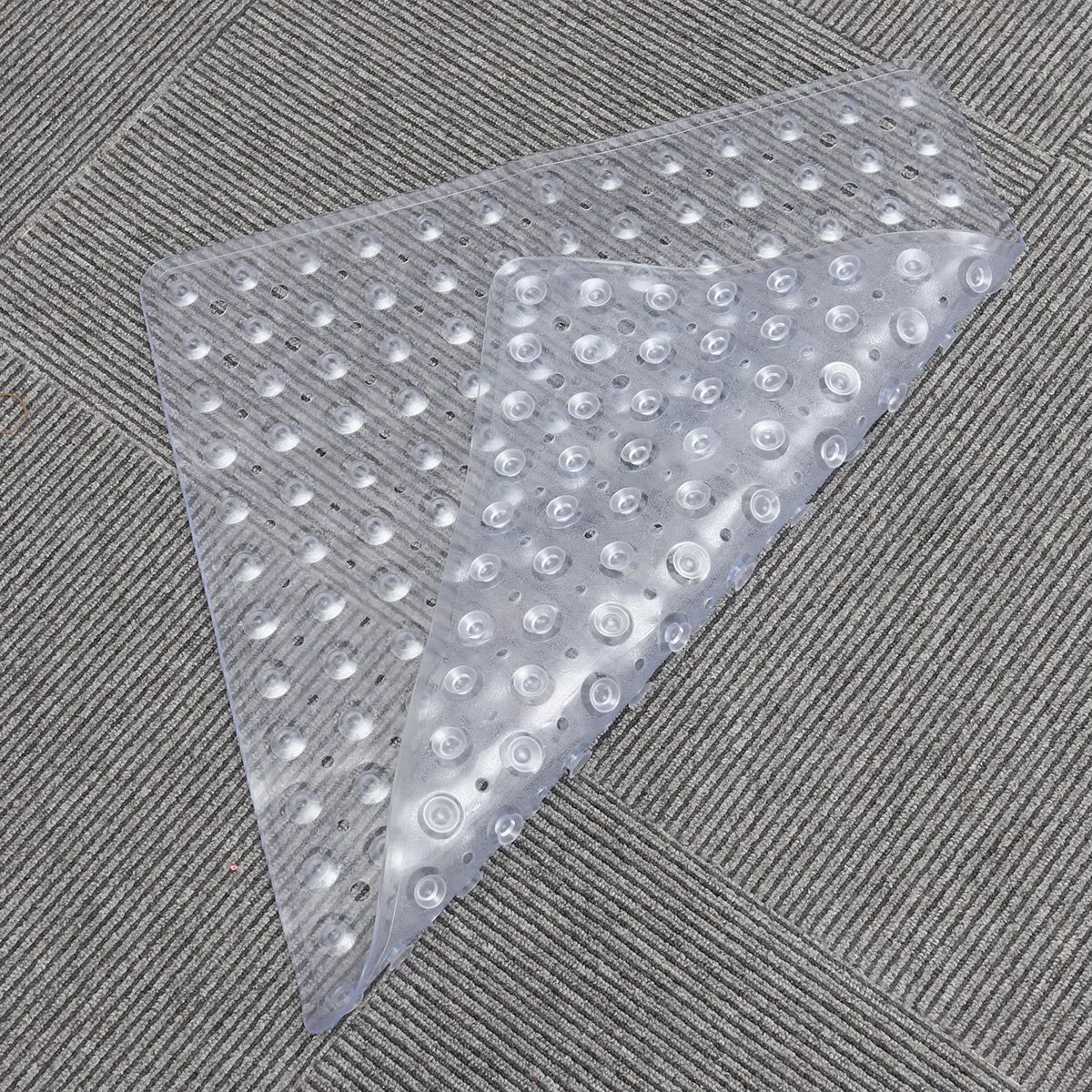 

Clear Square Bath Non-Slip Mat Eco-Friendly PVC Anti-Bacterial Shower Safety Mildew Resistant Antiskid Bathtub Bathroom Floor