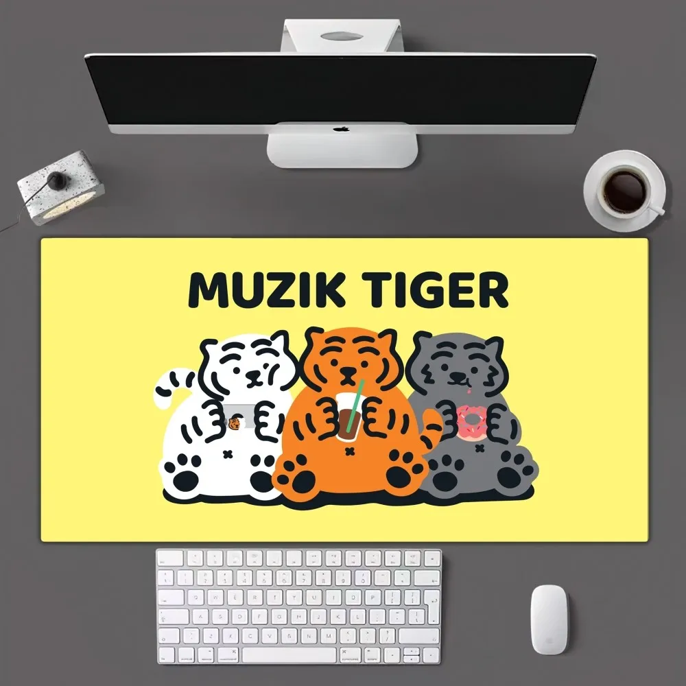 Kawaii M-MUZIK T-TIGERS Mousepad Mousepad Gamer Mouse Pad Size For Office Long Table Mat