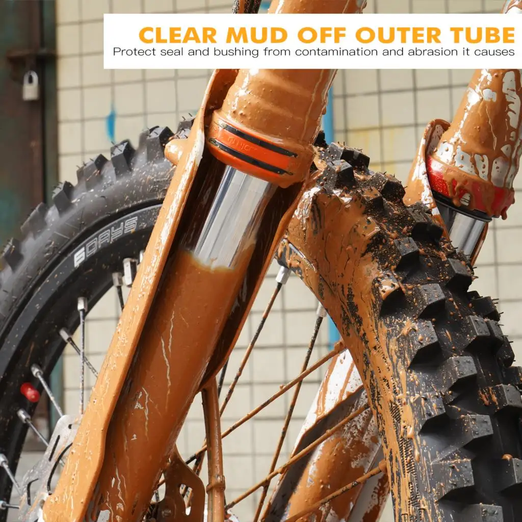 Front Fork Mud Scraper Kit For KTM EXC 300 EXC 250 EXCF 350 EXC 450 SX 125 SXF 250 SXF 450 XC 250 XCF 350 XCW 300 TPI 2004-2024 - Image 3