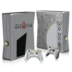 GOD OF WAR Skin Stickers For Xbox 360 Slim Console and 2 Controller Protective Customized with pictures
