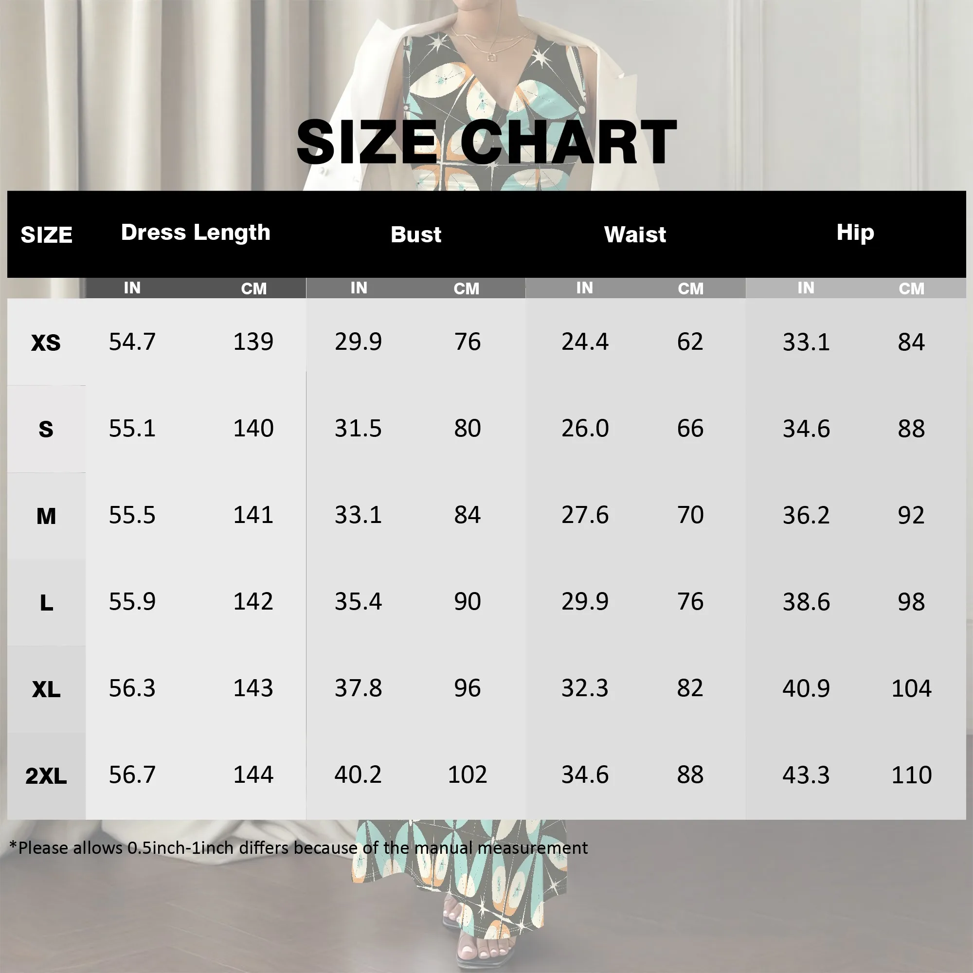 Retro Geometric Print Maxi Dress XS-2XL, Sleeveless V-Neck Dress for Women, Ideal for Vintage-Inspired Parties & Casual Events