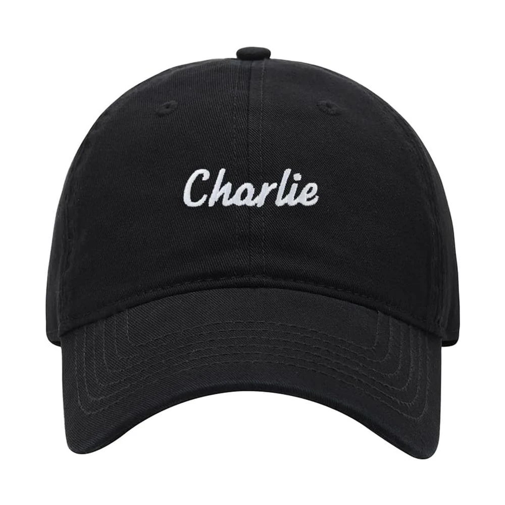 

Lyprerazy Men's Cap for Name Charlie Unisex Baseball Caps Embroidered Adjustable Cotton Dad Hat