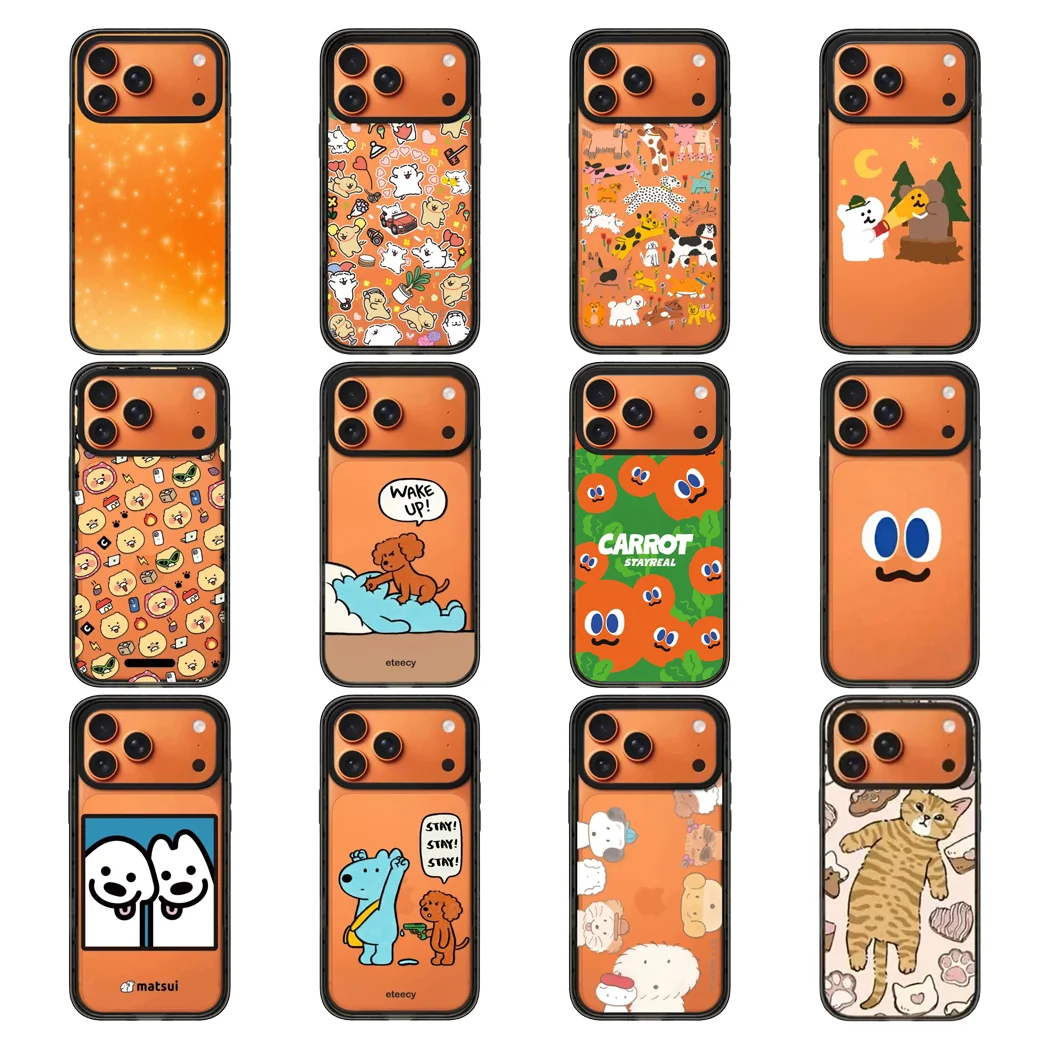 

2.0 Acrylic Border Cover for iPhone 12 13 14 15 16 17 Pro Max 17 Air - Protective Magnetic Case Face Pattern