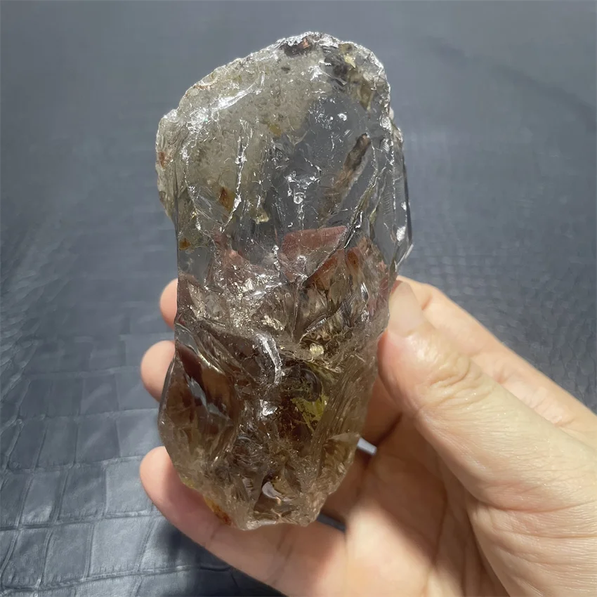 natural smoky crystal quartz rough divination tea color raw stone Ore Home Decor & Gifts-Perfect for Living Room Unique Gift