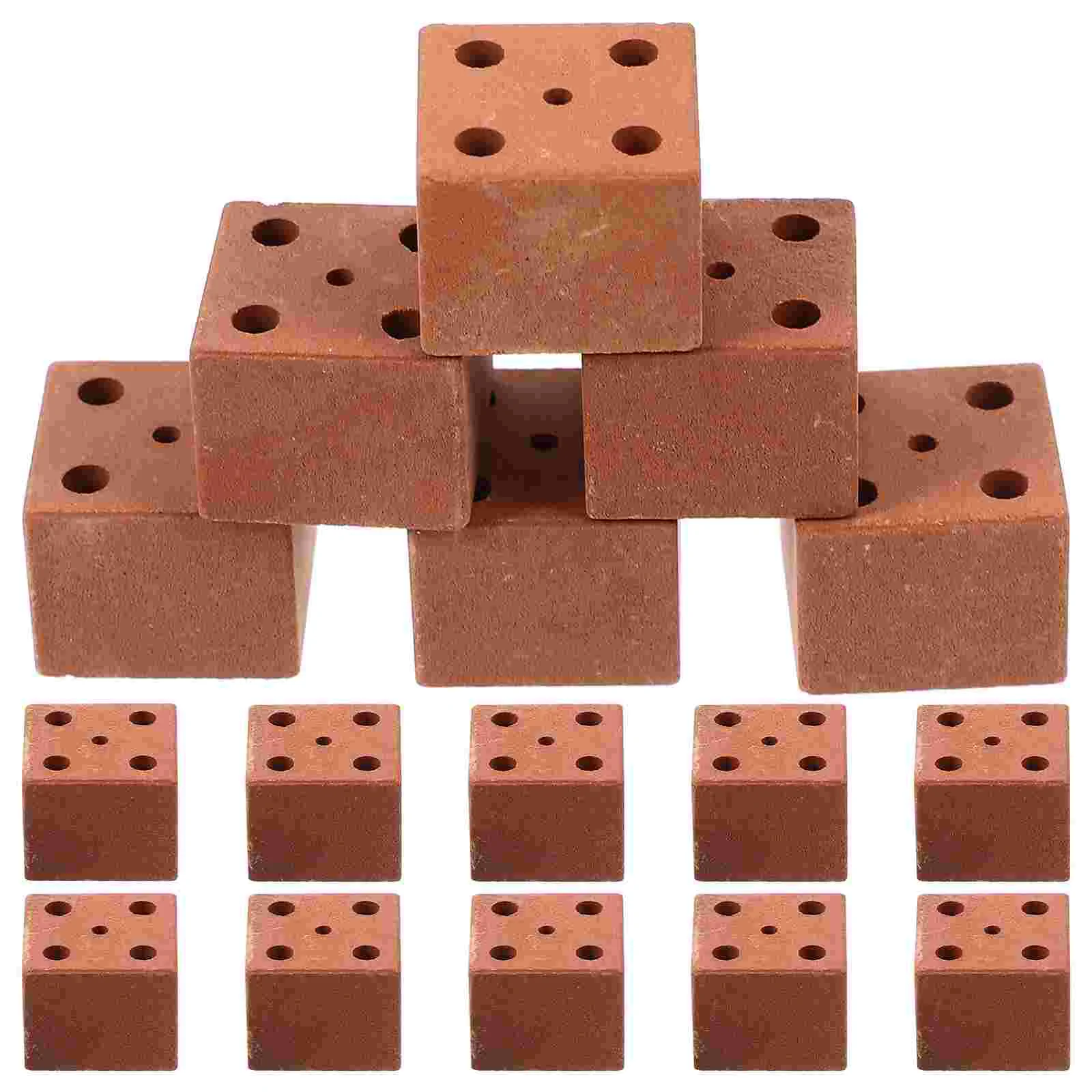 

20 Pcs Mini Bricks Miniature Garden Building Blocks Simulation Miniatures Ornament Micro Landscape Decorations DIY