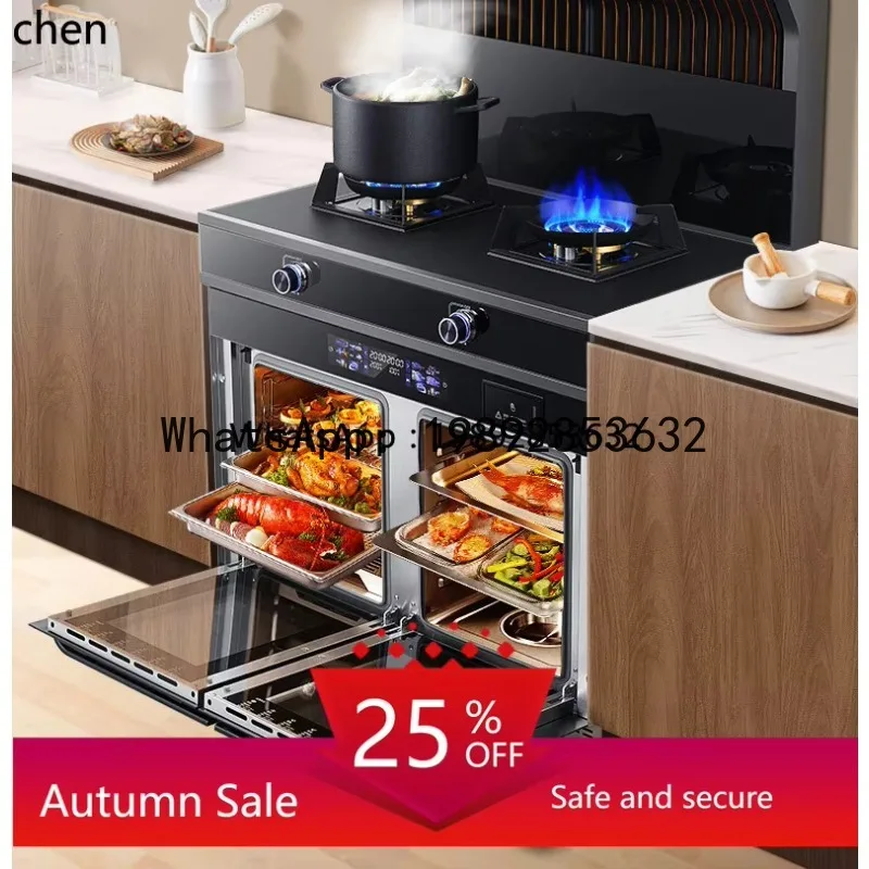A1 household frequency conversion steam oven disinfection cabinet gas stove one electricity and one ceramic pure electricity