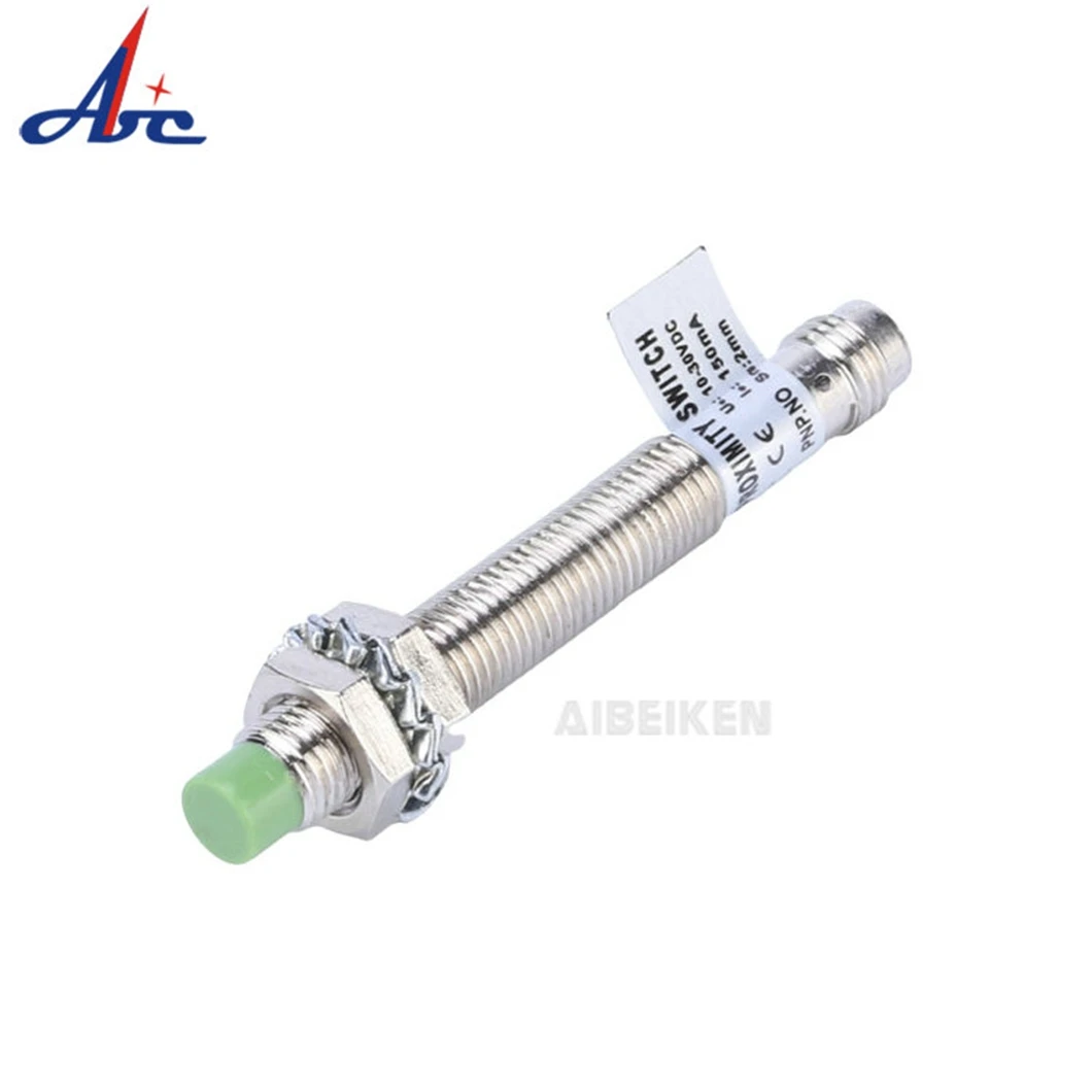 ABILKEEN LM8-3300 8MM Short Circuit Protection Proximity Sensor Switch Plug-In 1/2MM Detection Distance NPN/PNP Output