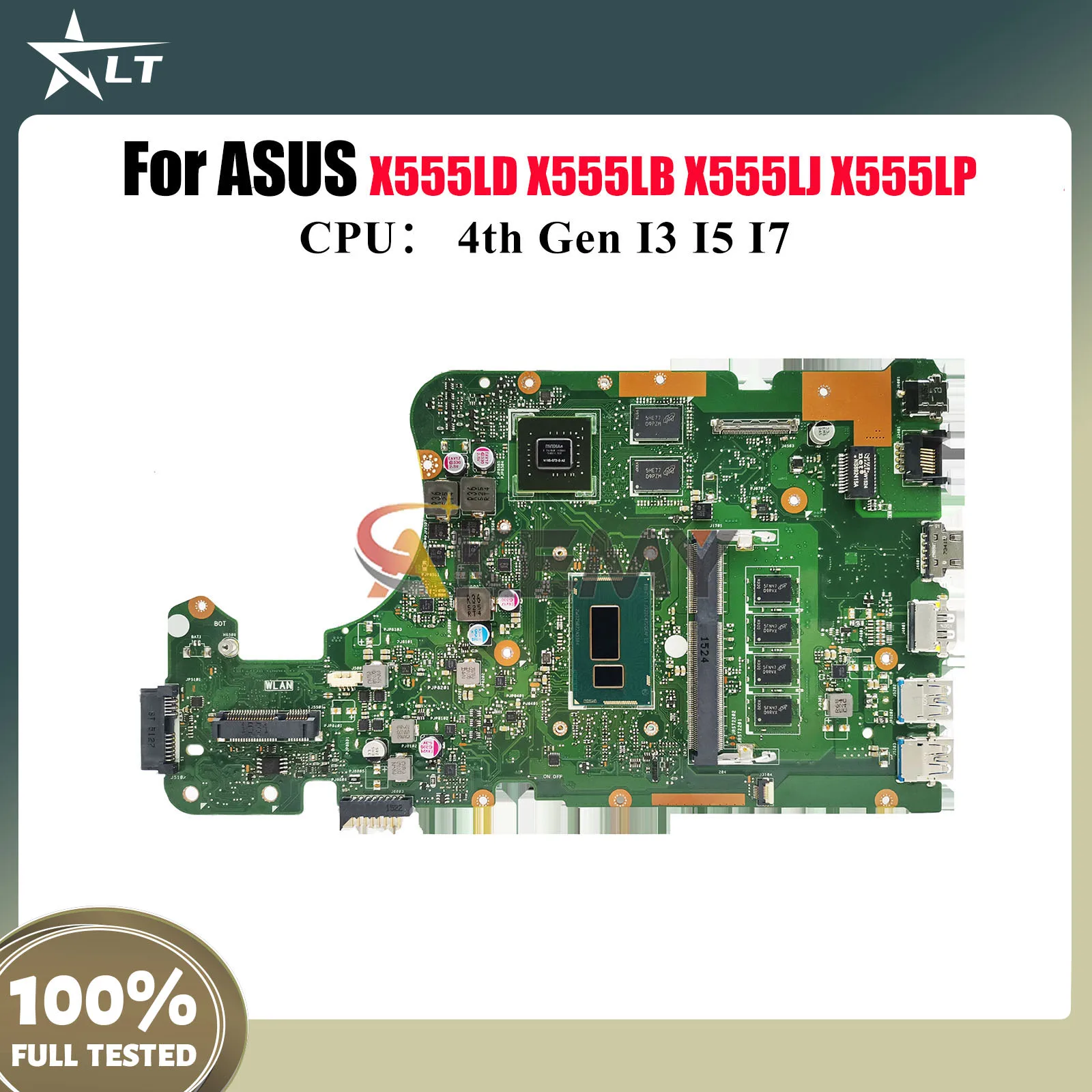 

X555LD Материнская плата для ноутбука ASUS X555LB VM590L VM510L W519L R556L DX992L R557L FL5800L FL5600L X555LJ Материнская плата I3 I5 I7 CPU