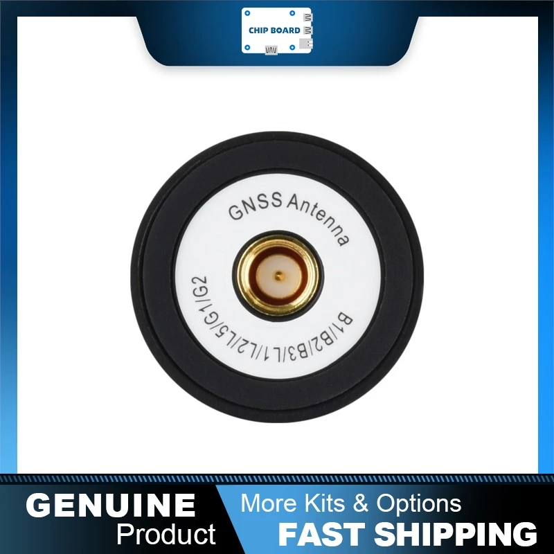 Waveshare GNSS L1/L2/L5 Multi-Band Quadrifilar Helix Active Antenna, SMA, Multi-Constellation Support, IP67 Waterproof