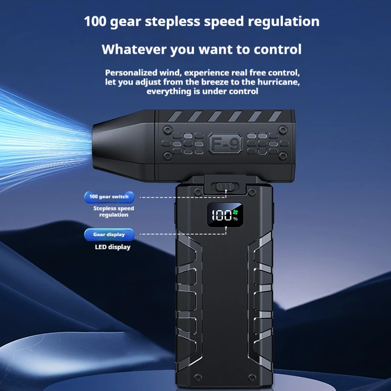 미니 터보 제트 팬 휴대용 무선 컴퓨터 키보드 클리너 160000 RPM 브러시리스 강력한 터보 팬 공기 먼지떨이