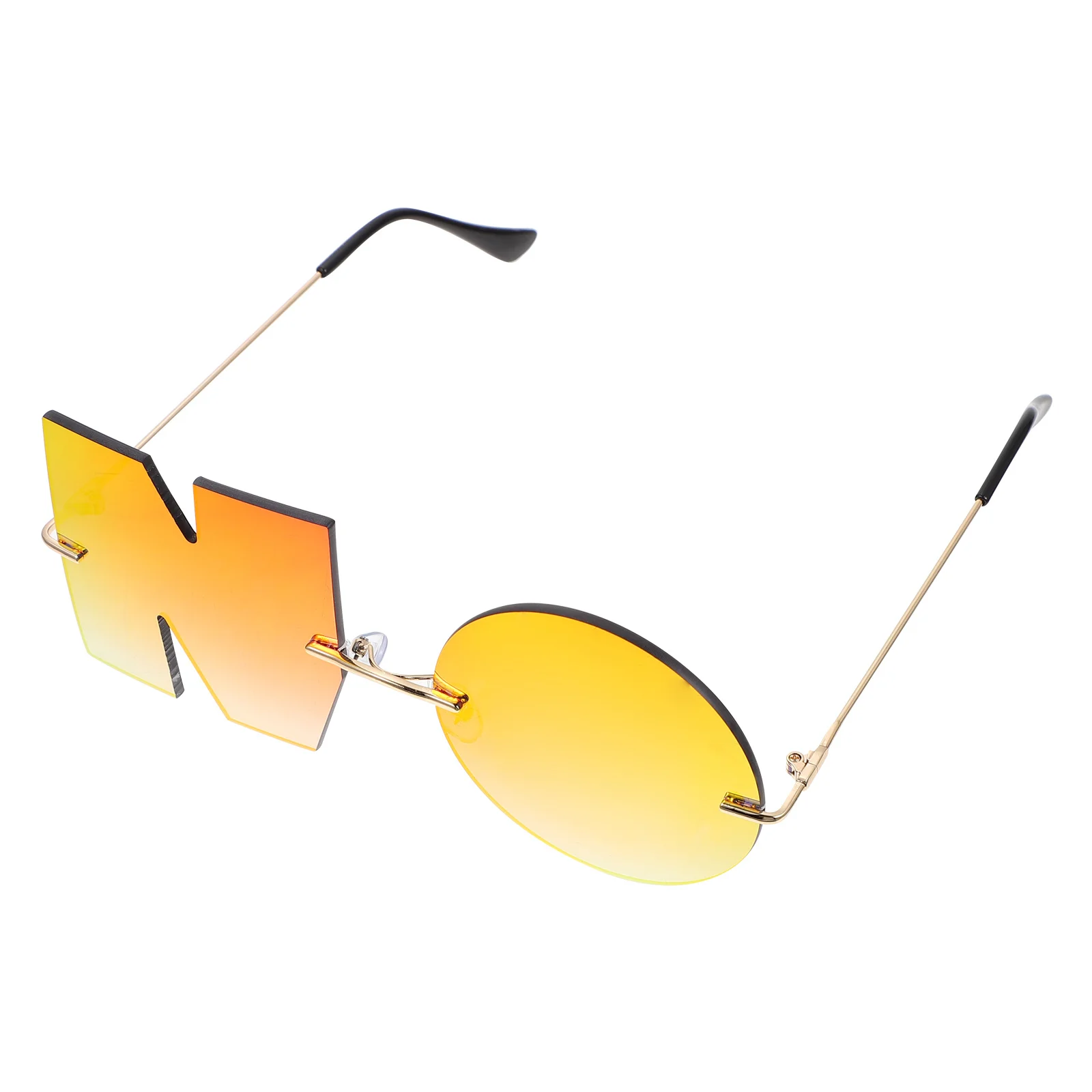 

1Pair Sunglasses Creative Letter Design Chic Personalized Sunglasses for Party Photo Shoot Beach Fashion Eyewear Popular Style