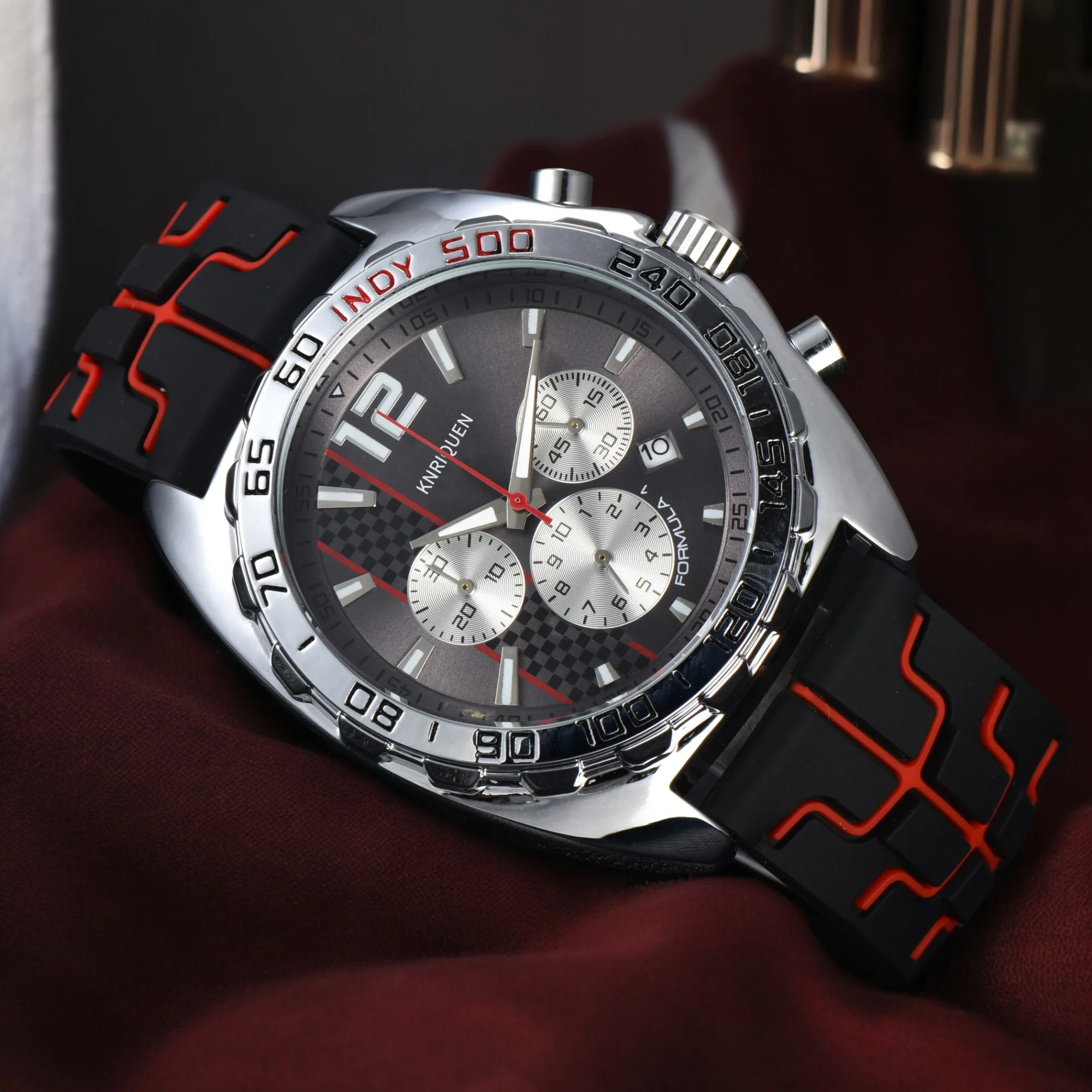 Newly Luxury Quartz Watches For Men Rubber Strap Red Hot Sale Wristwatch Automatic Date Daily Waterprood Top AAA Male Clocks